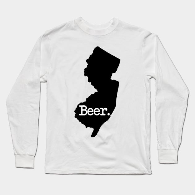 New Jersey Beer NJ Long Sleeve T-Shirt by mindofstate